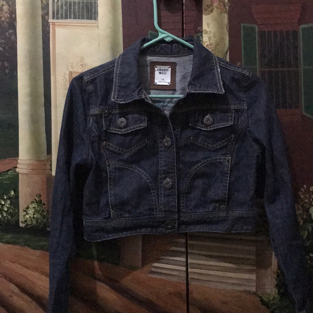 Limited Too Cropped Jean Jacket